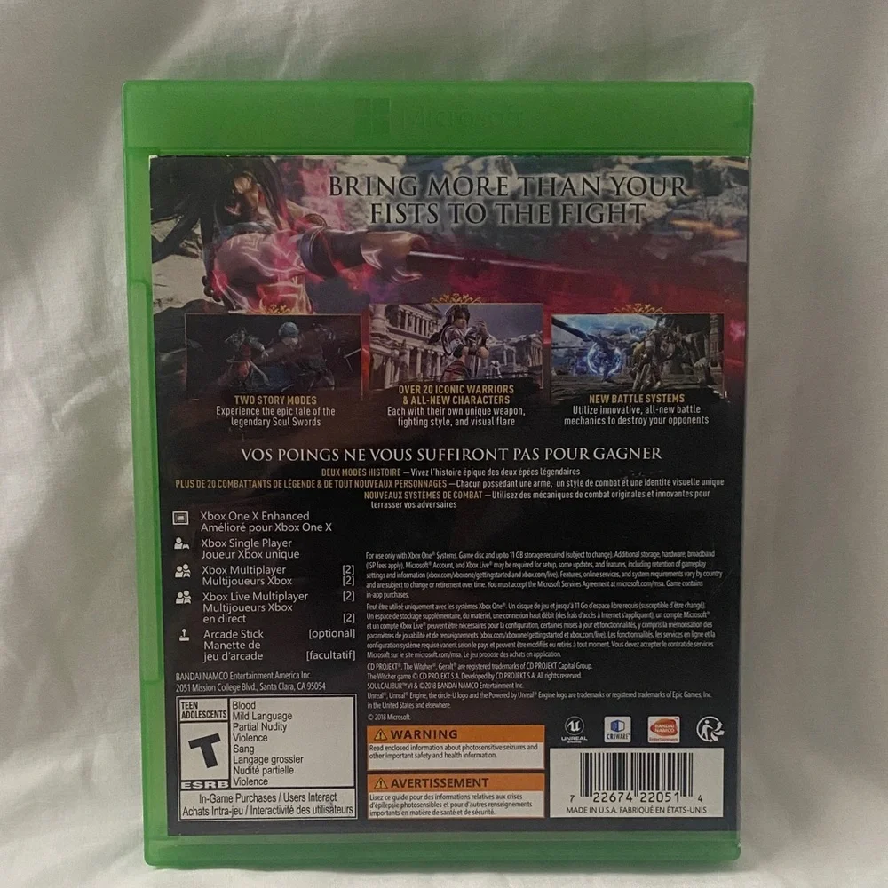 Microsoft Xbox One Soulcalibur VI - (BIN 4)
